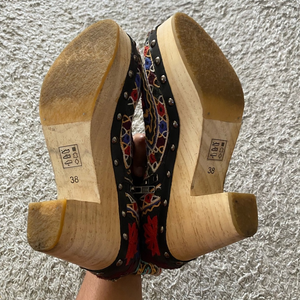 Free People Multicolor Embroidered Clogs - Picture 5 of 6